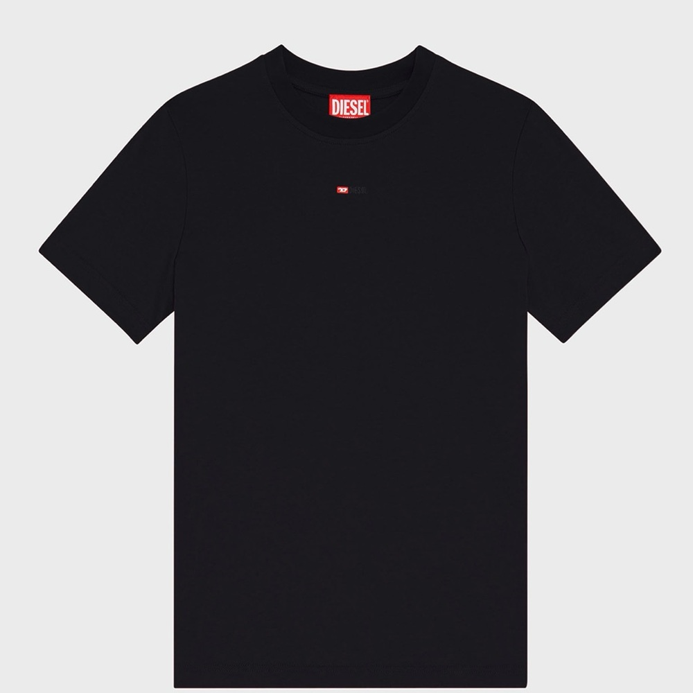 DIESEL - NWT - Black Fitted Tee with Small Logo